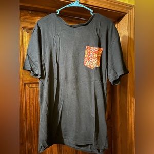 Pacsun Floral Chest Pocket Tee